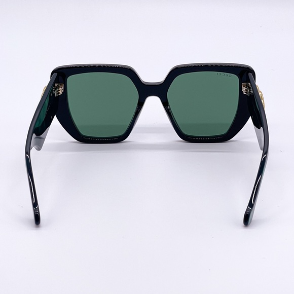 NEW GUCCI GG0956S 001 OVERSIZED GREEN BLACK WOMEN SUNGLASSES GUCCI - Picture 7 of 10